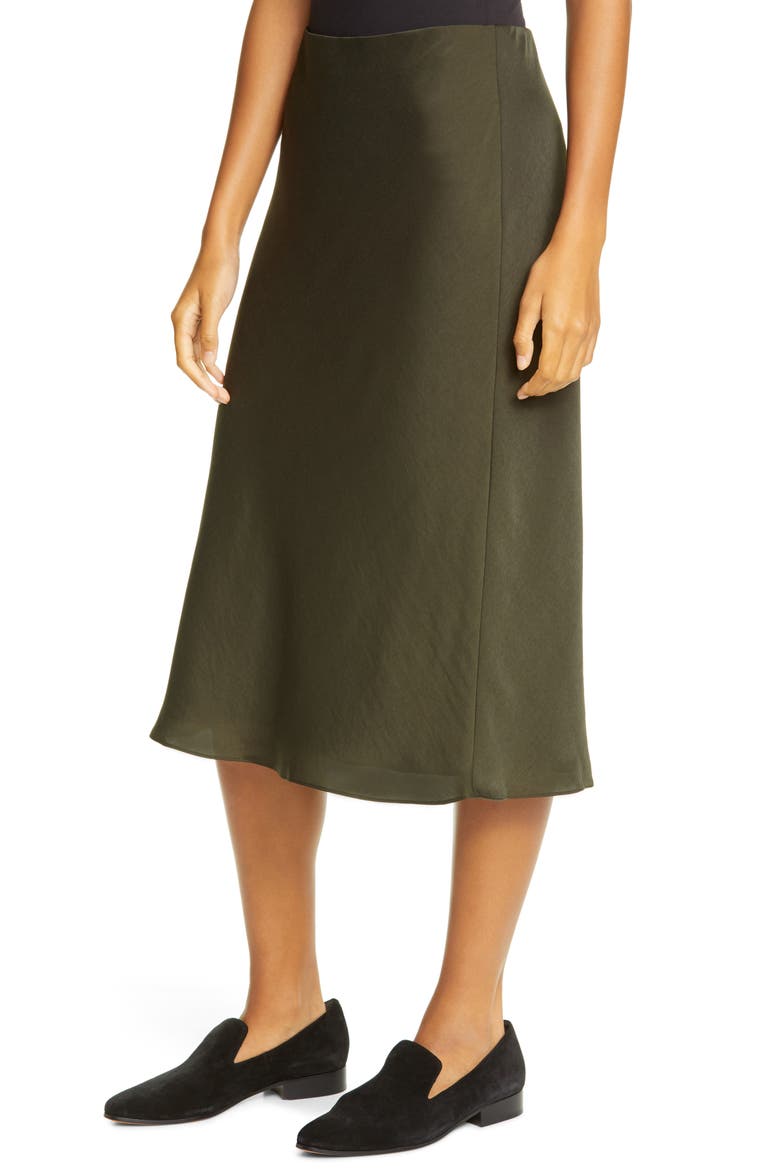 Woven Skirt, Alternate, color, OLIVE