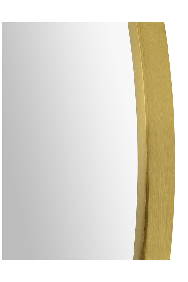 Parga Round Mirror, Alternate, color, SATIN BRASS