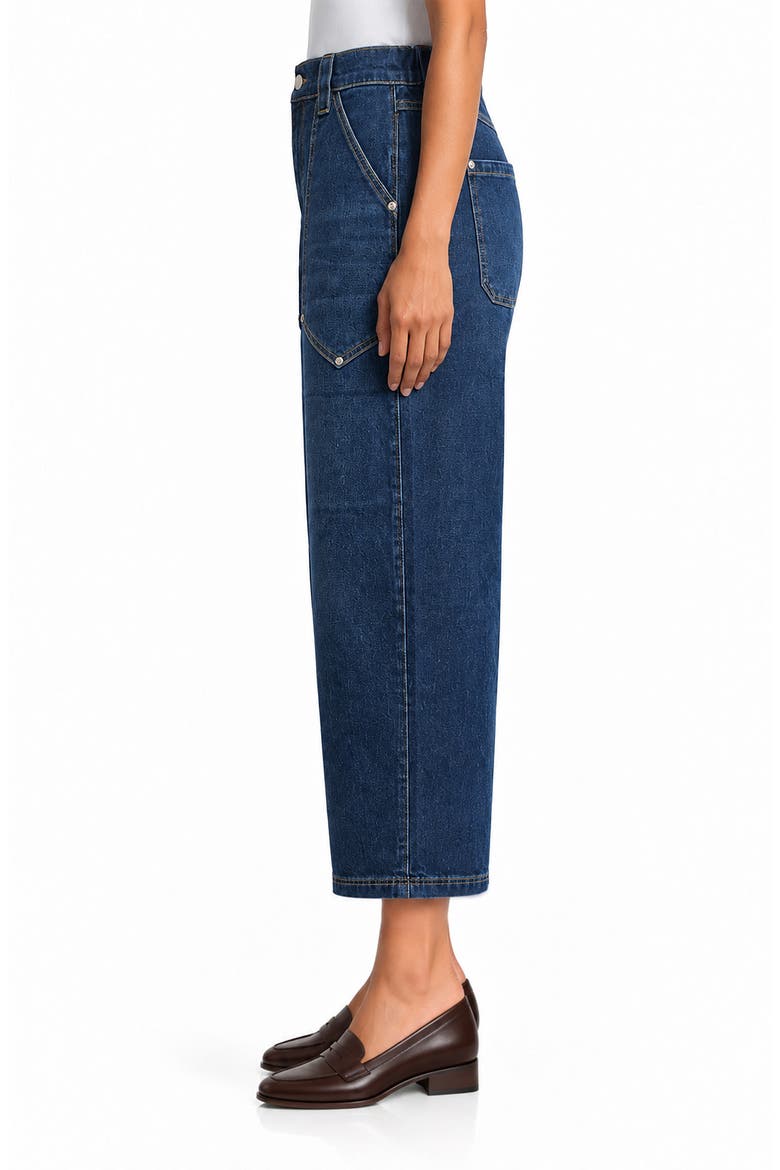 Work High Waist Barrel Jeans, Alternate, color, NEWPORT WASH