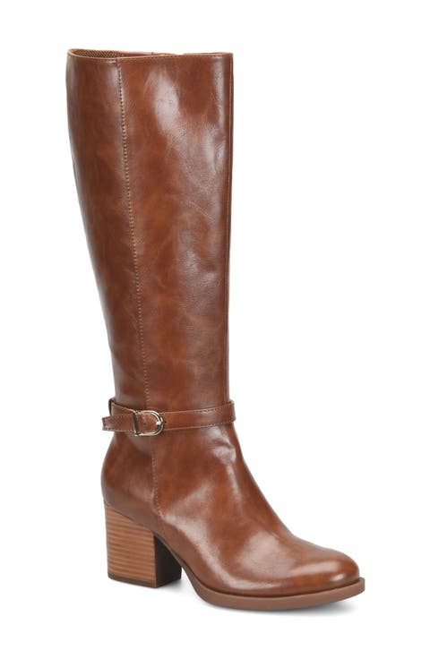 Brandie Faux Leather Knee High Boot