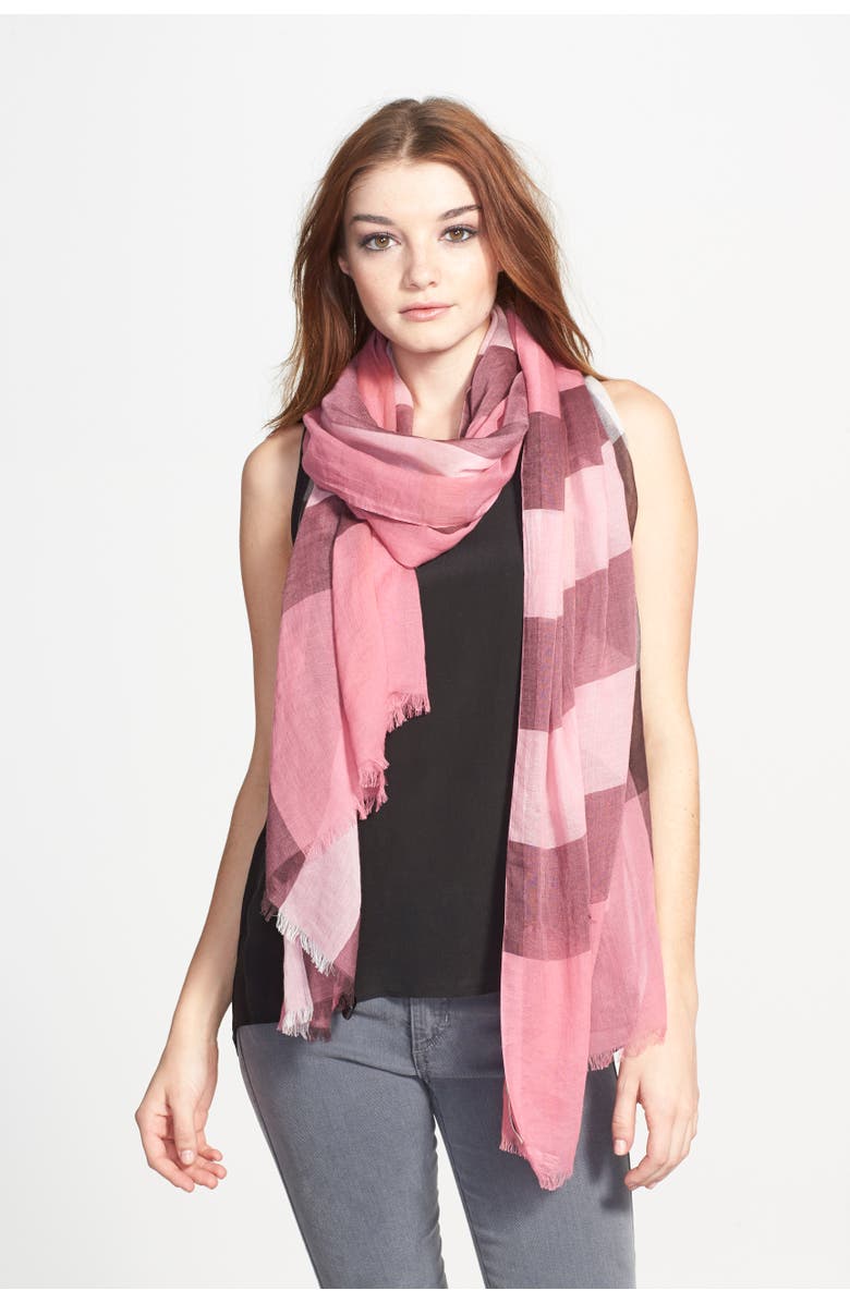 Burberry Brit Sheer Mega Check Scarf, Alternate, color,