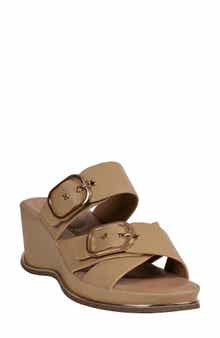GOOD CHOICE NEW YORK Olana Platform Wedge Slide Sandal