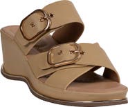 GOOD CHOICE NEW YORK Olana Platform Wedge Slide Sandal