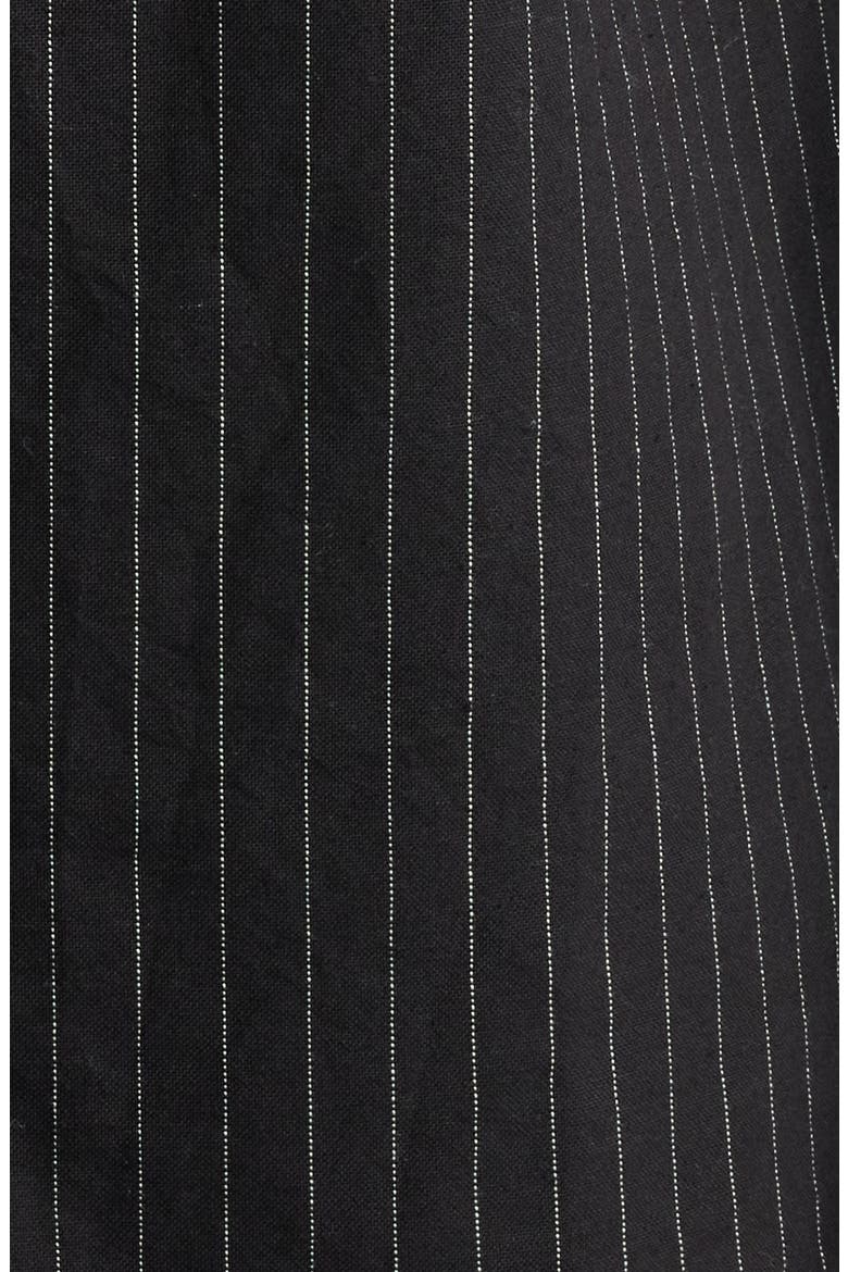 Stripe Button-Down Shirt, Alternate, color, BLACK