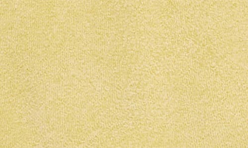 Mango Overdyed Cotton Blend Terry Shorts In Yellow