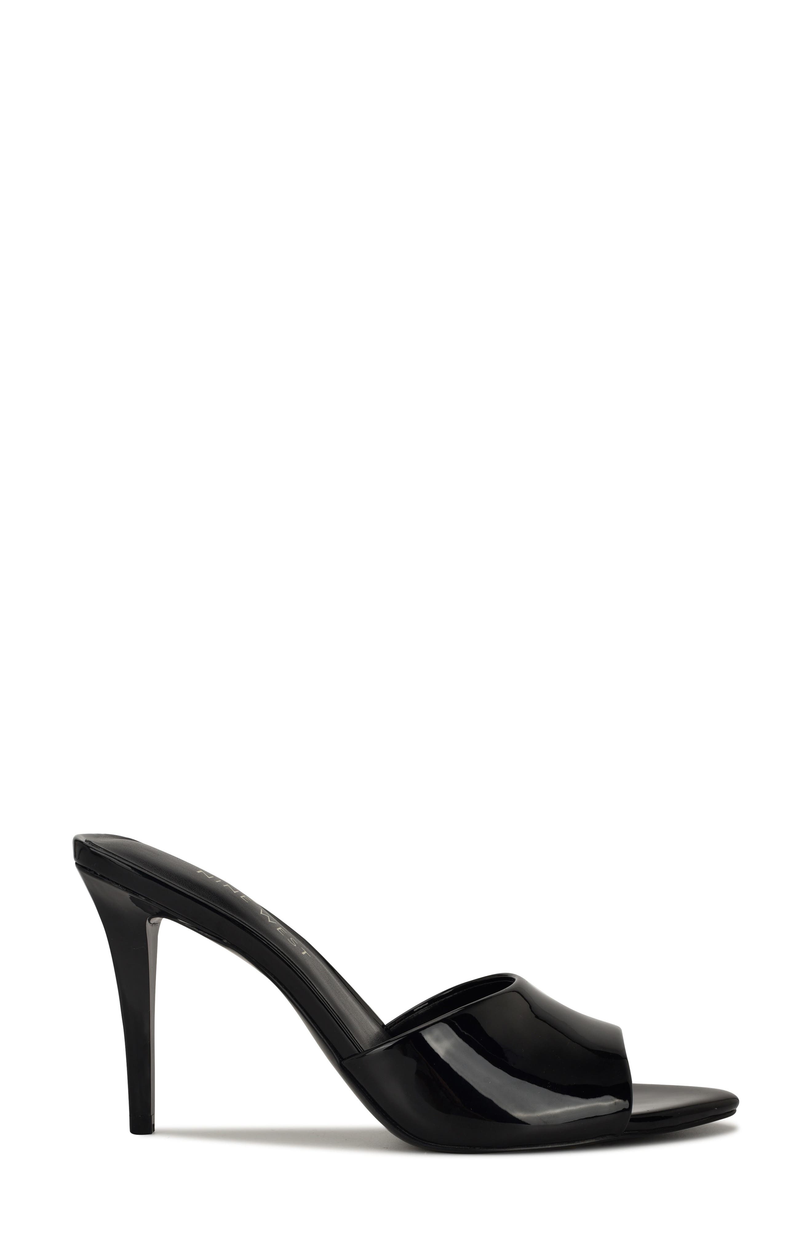 Nine West Huntris Slide Sandal, Alternate, color, Black