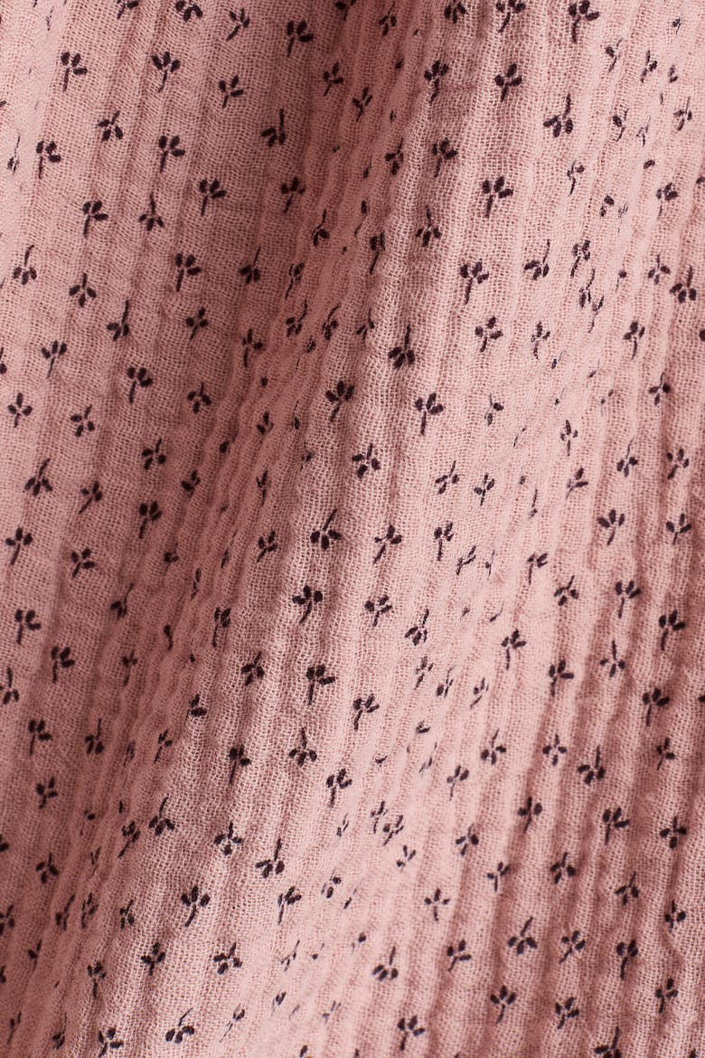 Cotton Muslin Dress, Alternate, color, Dusty pink/Floral