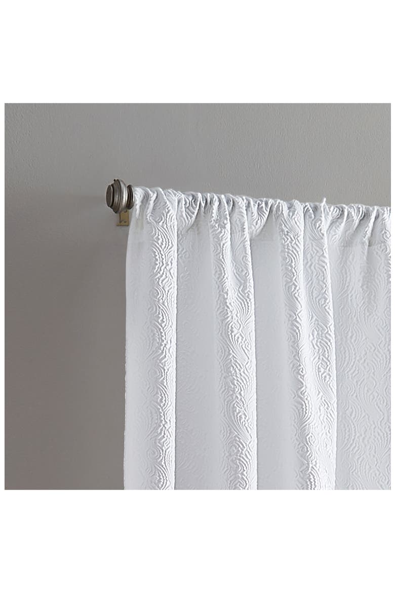 Filigree Set of 2 Curtain Panels, Alternate, color, WHITE