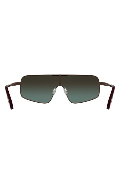 Canada Goose 58mm Gradient Modified Rectangular Shield Sunglasses In Matte Burgundy