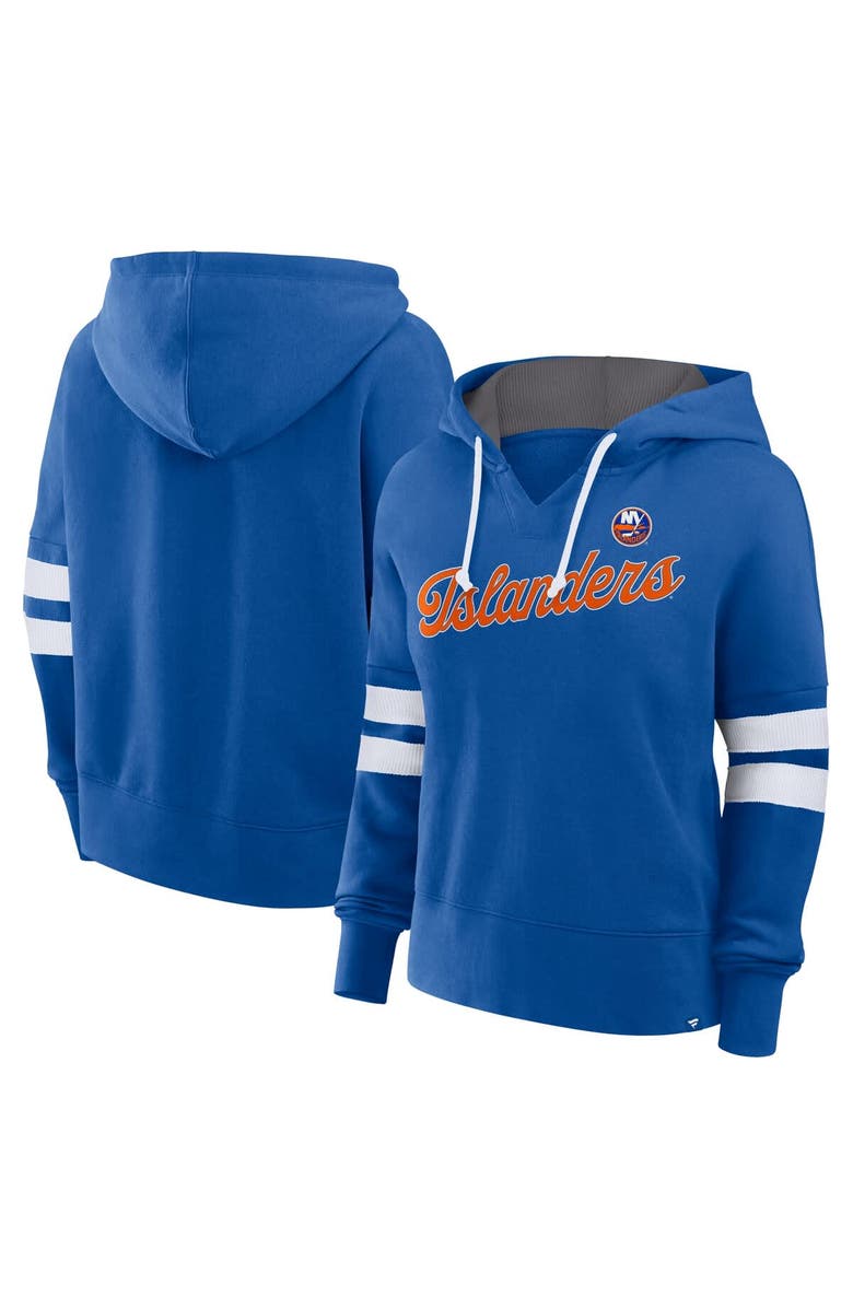 FANATICS Women's Fanatics Royal New York Islanders Seize Fleece Pullover Hoodie, Alternate, color, Royal