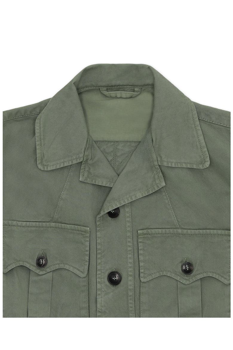 Clint Cotton Sahariana Jacket, Alternate, color, Green