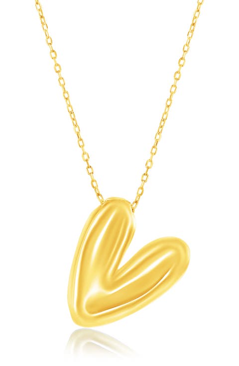 Bubble Initial Pendant Necklace