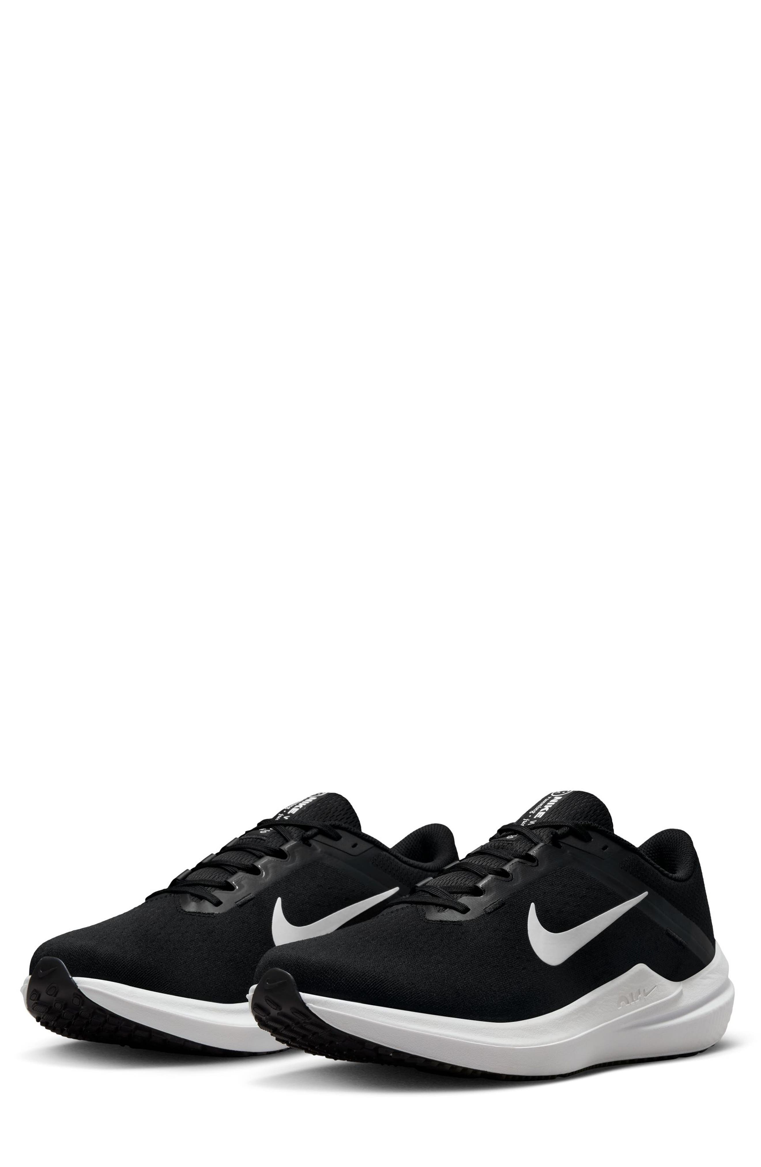 Nike Air Winflo 10 Running Shoe - Wide Width, Main, color, Black/ White/ Black