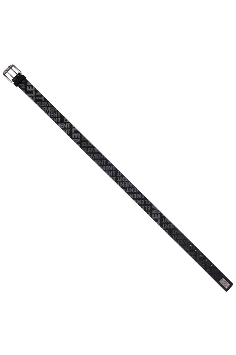 Distressed PU Belt with Antique Silver Roller Buckle, Alternate, color, BLACK