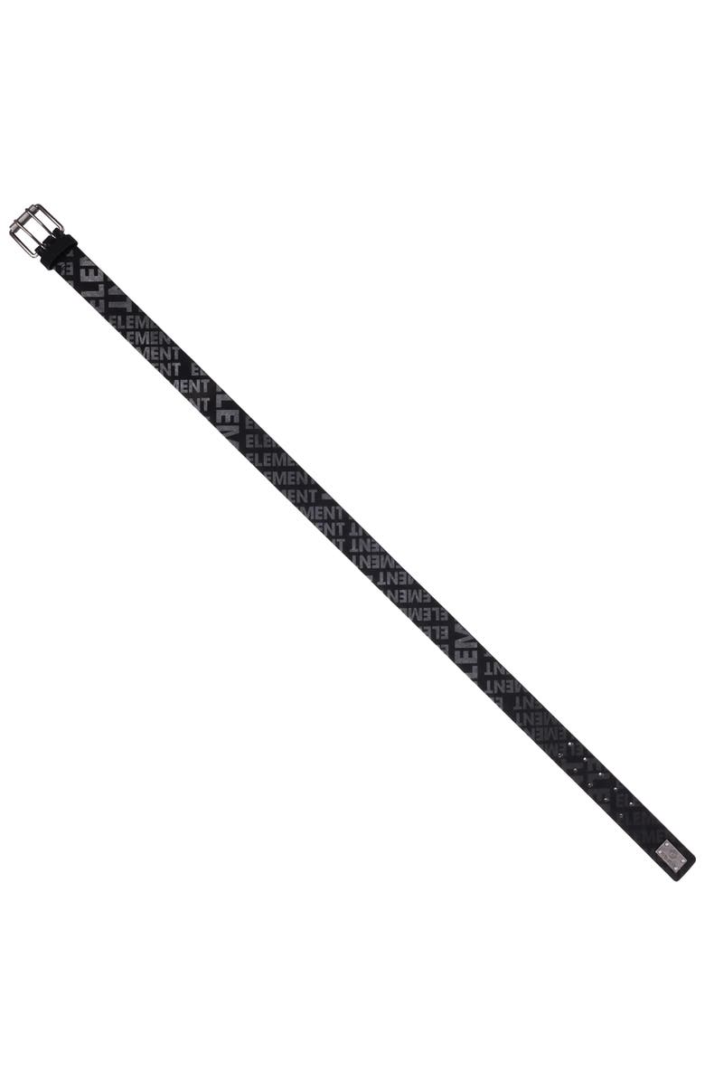 Element Distressed PU Belt with Antique Silver Roller Buckle, Alternate, color, Black