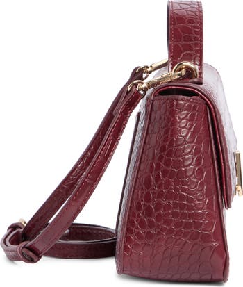 Croc Embossed Crossbody Bag
