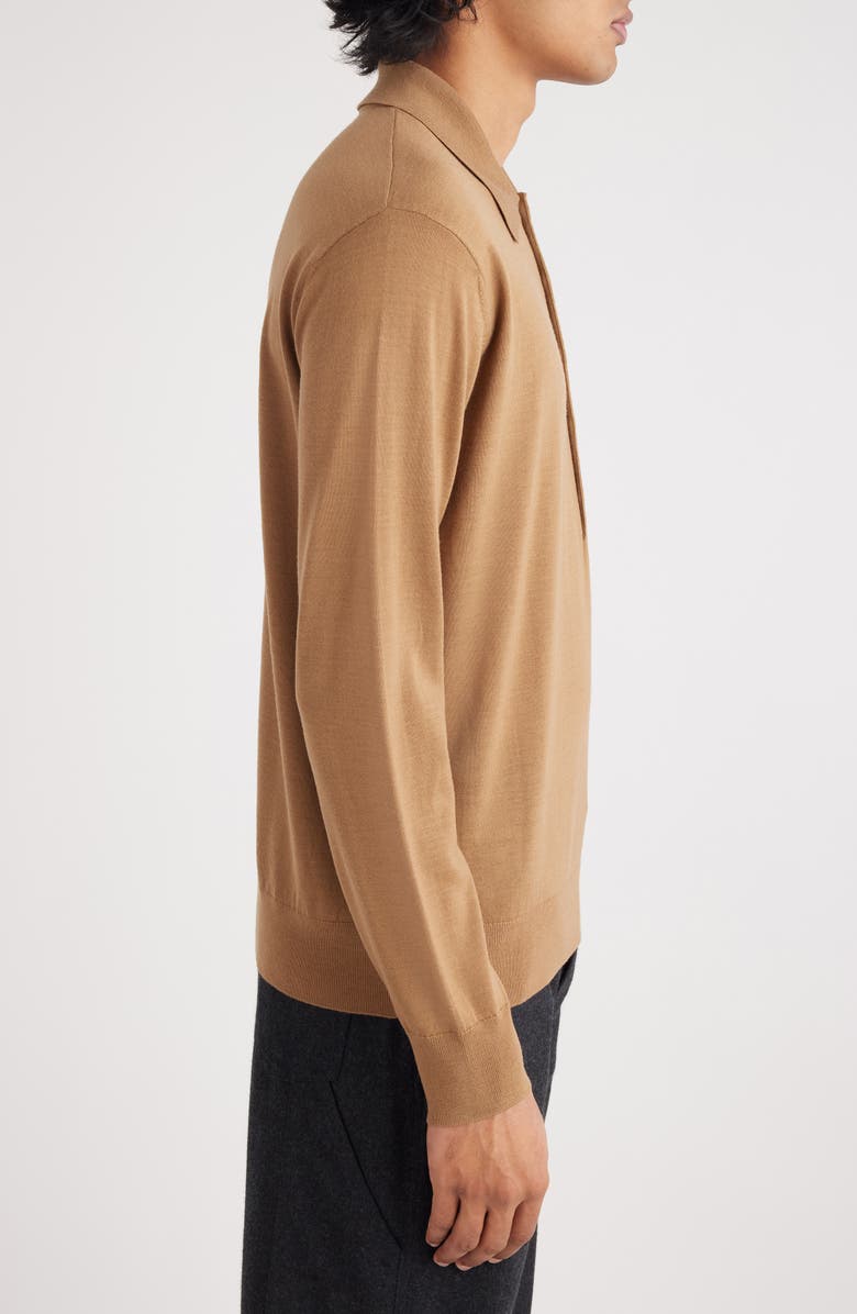 Dries Van Noten Muano Wool Polo Sweater, Alternate, color,