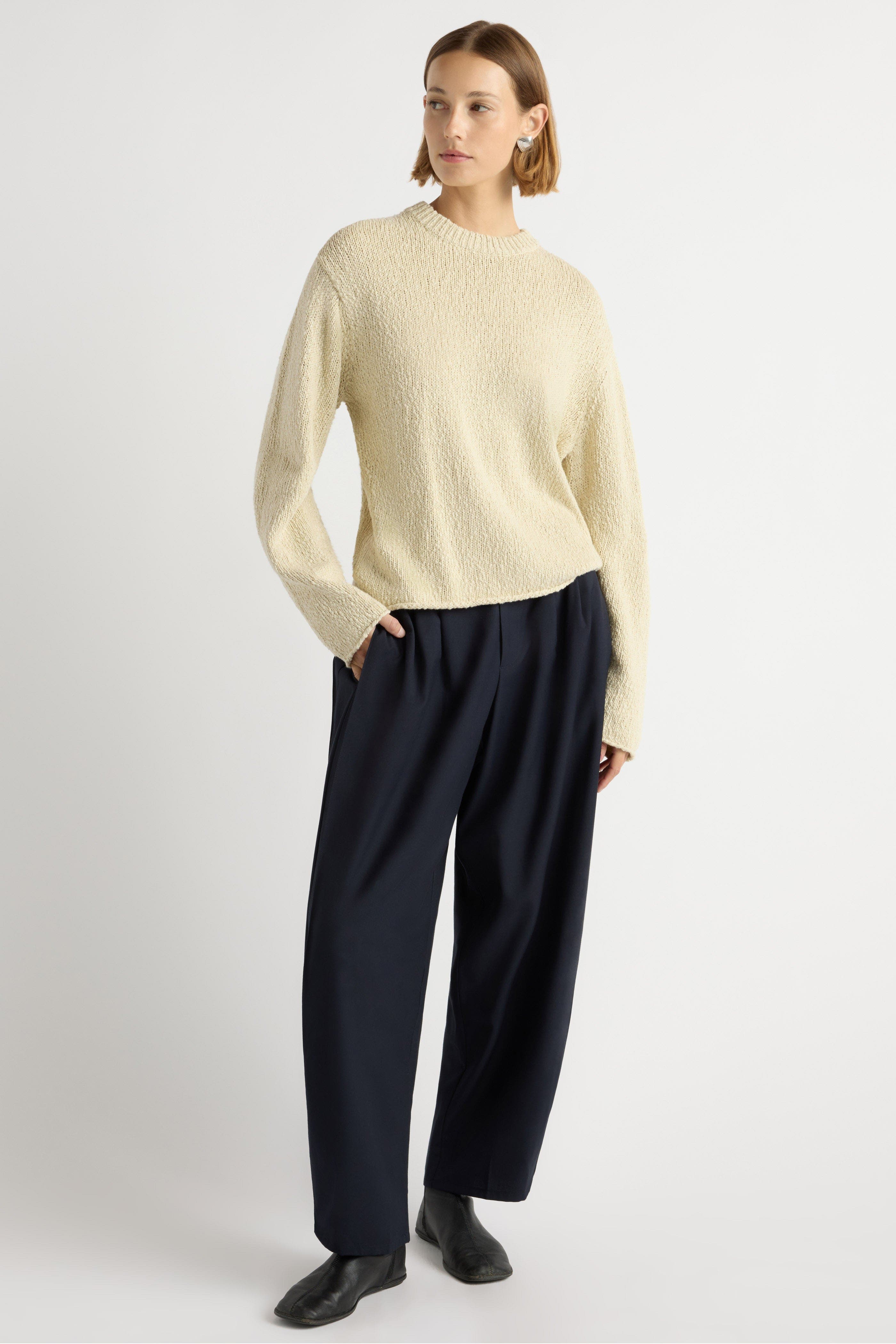Sonya Textured Organic Cotton Sweater - image 4