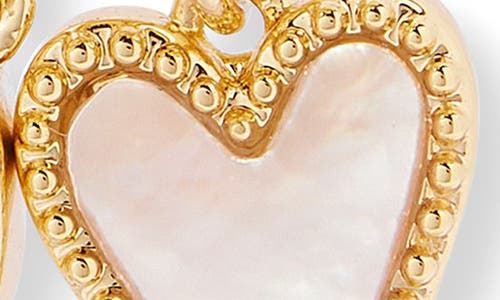 Brook & York Brook And York Maddie Heart Charm Hoops In Gold