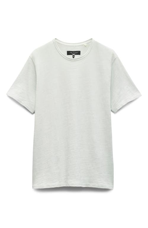 Shop Rag & Bone Classic Flame Slub Cotton T-shirt In Light Teal