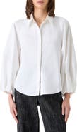 Akris punto Washed Cotton Stretch Sateen Button-Up Shirt