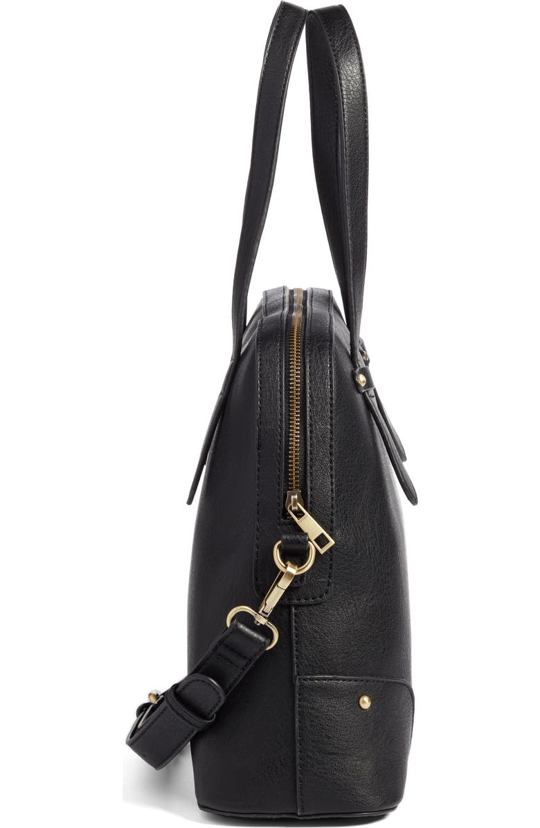 Sole Society Christie Faux Leather Satchel, Alternate, color,