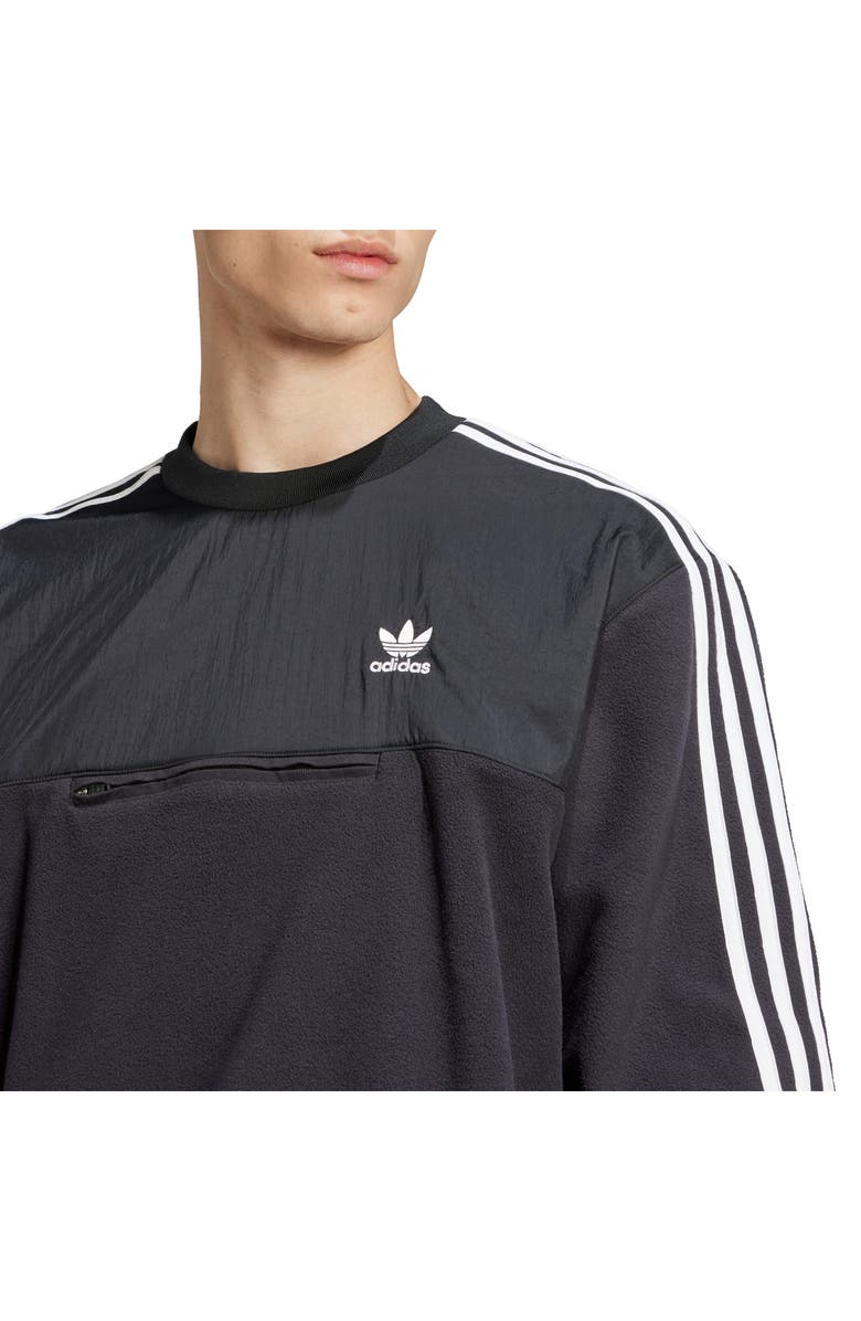 adidas Adicolor 3-Stripes Polar Fleece Sweatshirt, Alternate, color, 