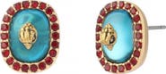 Kurt Geiger London Eagle Square Stone Stud Earrings