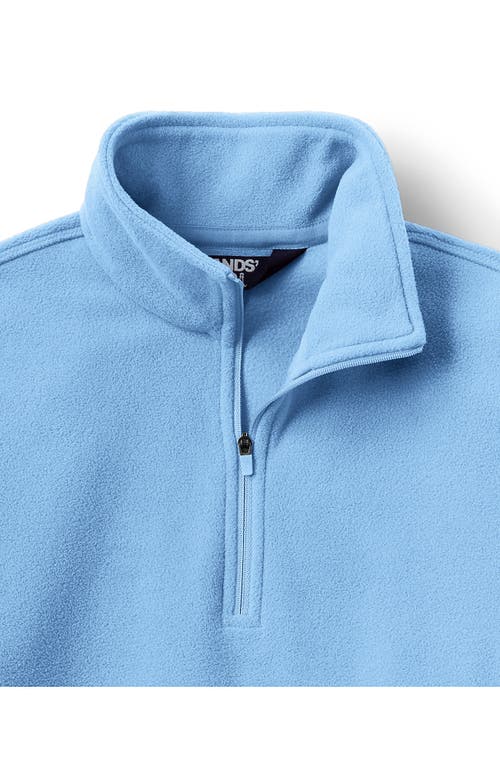Lands' End Anyweather Fleece Quarter Zip Pullover In Bermuda Blue
