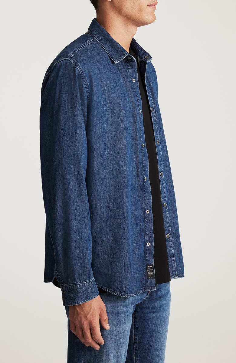 Mavi Jeans Roy Denim Snap-Up Shirt, Alternate, color,