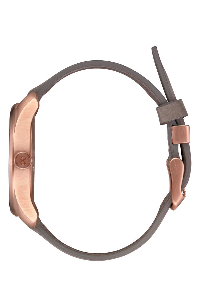 Nixon Thalia Leather Strap Watch, 38mm, Alternate, color,