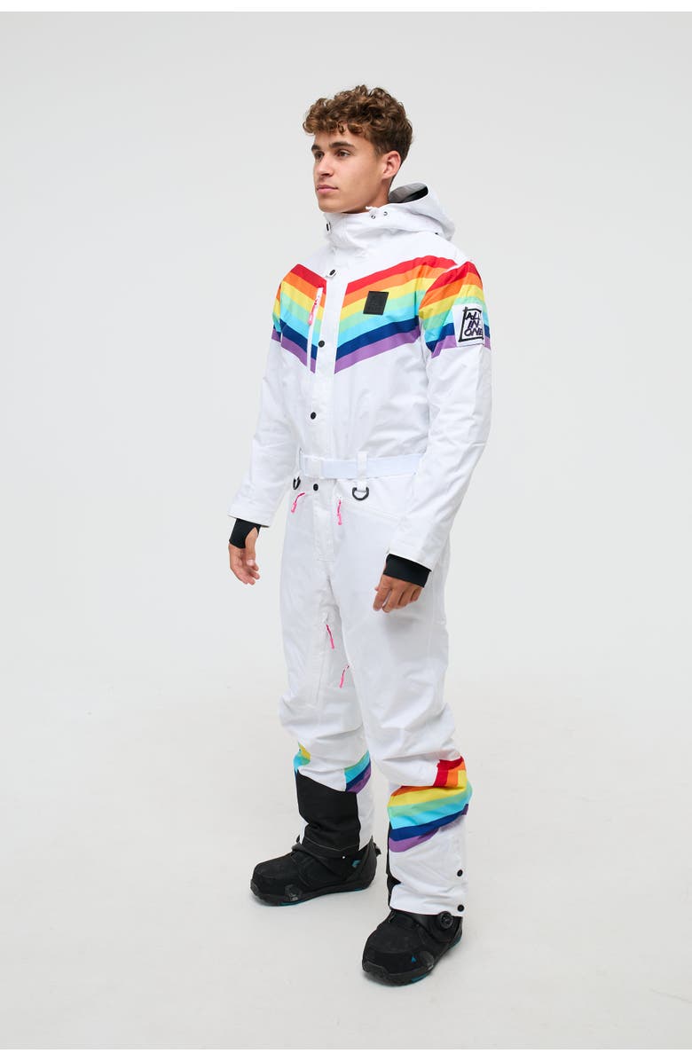 OOSC Rainbow Road Ski Suit - Mens, Alternate, color, Multi-Colour