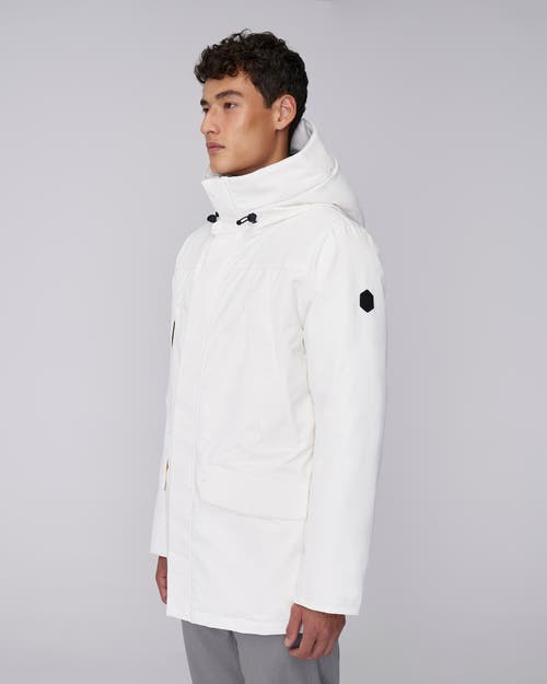 Quartz Co. Grant | Hooded Down Winter Jacket In Ivory