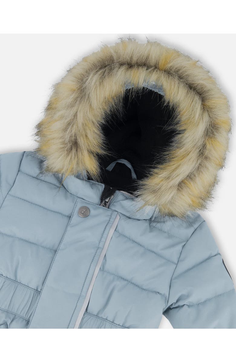 Deux par Deux Baby Boy's One Piece Baby Snowsuit Ash Blue, Alternate, color, 