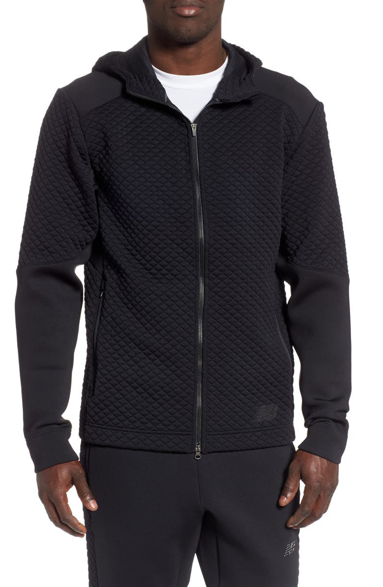 New Balance Heat Loft Zip Hoodie, Main, color, 