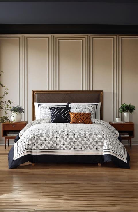 Geometric 5-Piece Reversible Comforter Set