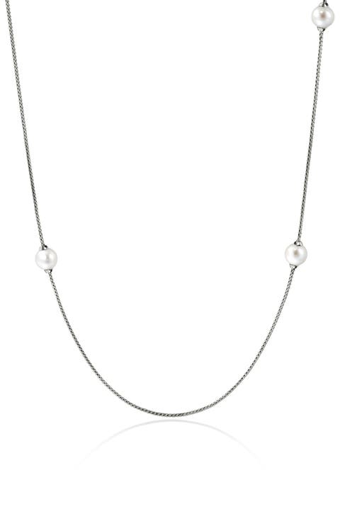 JH Essentials Freshwater Pearl Station Necklace