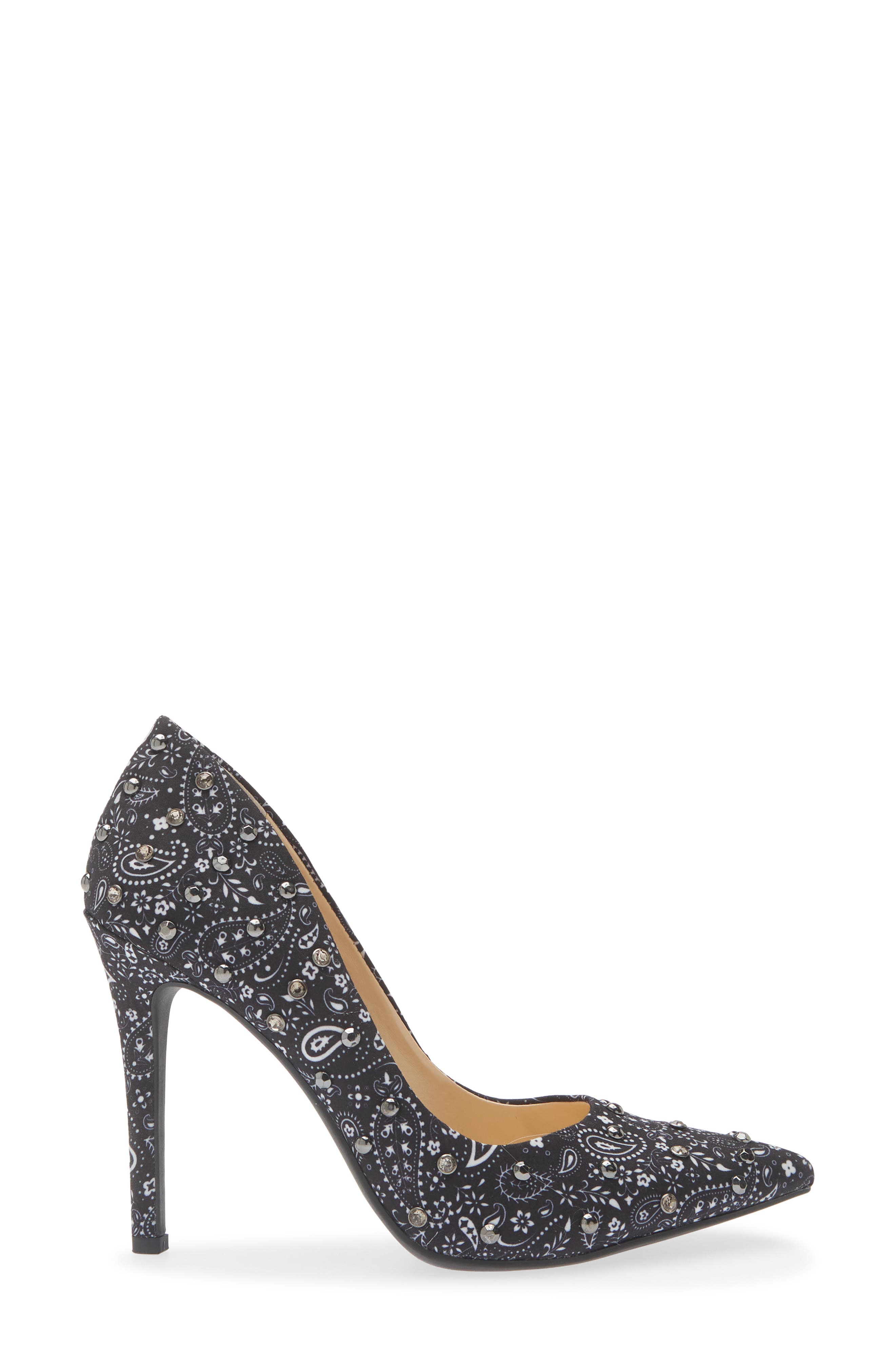 Cassani Pointed Toe Pump, Alternate, color, MIDNIGHT/ WHITE