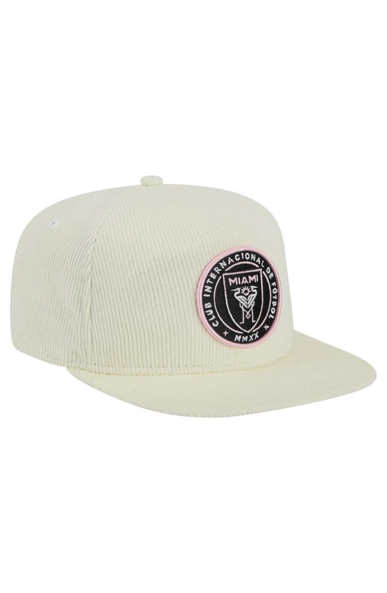 New Era Men's New Era Cream Inter Miami CF 2025 Kickoff Snapback Golfer Hat, Alternate, color, Cream
