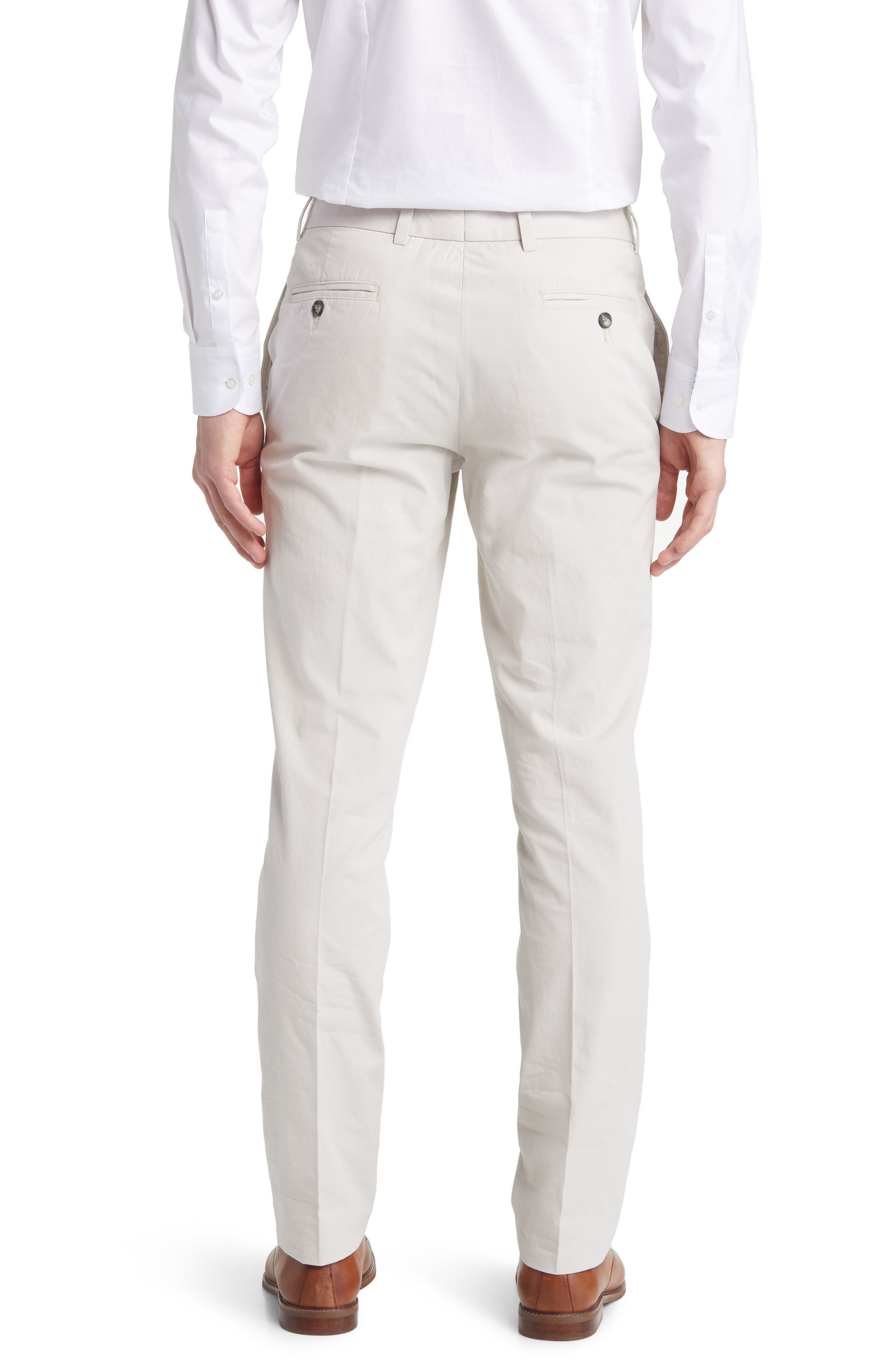 Trim Fit Cotton Poplin Dress Pants - image 2