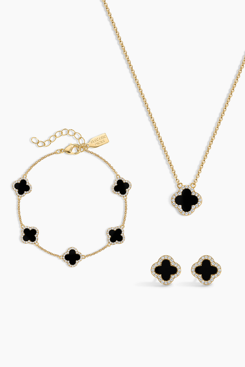 Mini Black Icon Clover Set of 3