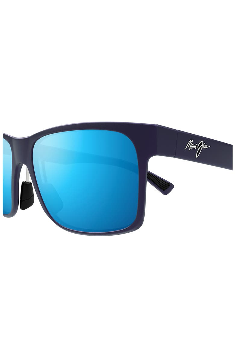 Ho'opili 58mm PolarizedPlus2® Wrap Sunglasses, Alternate, color, BLUE