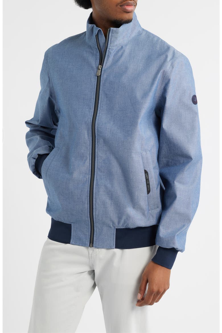 Clement Waterproof Jacket, Alternate, color, INDIGO CHAMBRAY