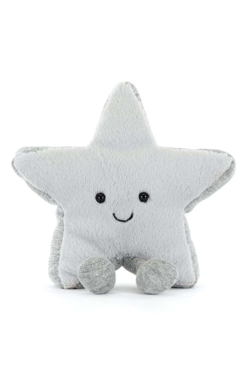 Jellycat Amuseables Silver Star Plush Toy, Alternate, color, Silver