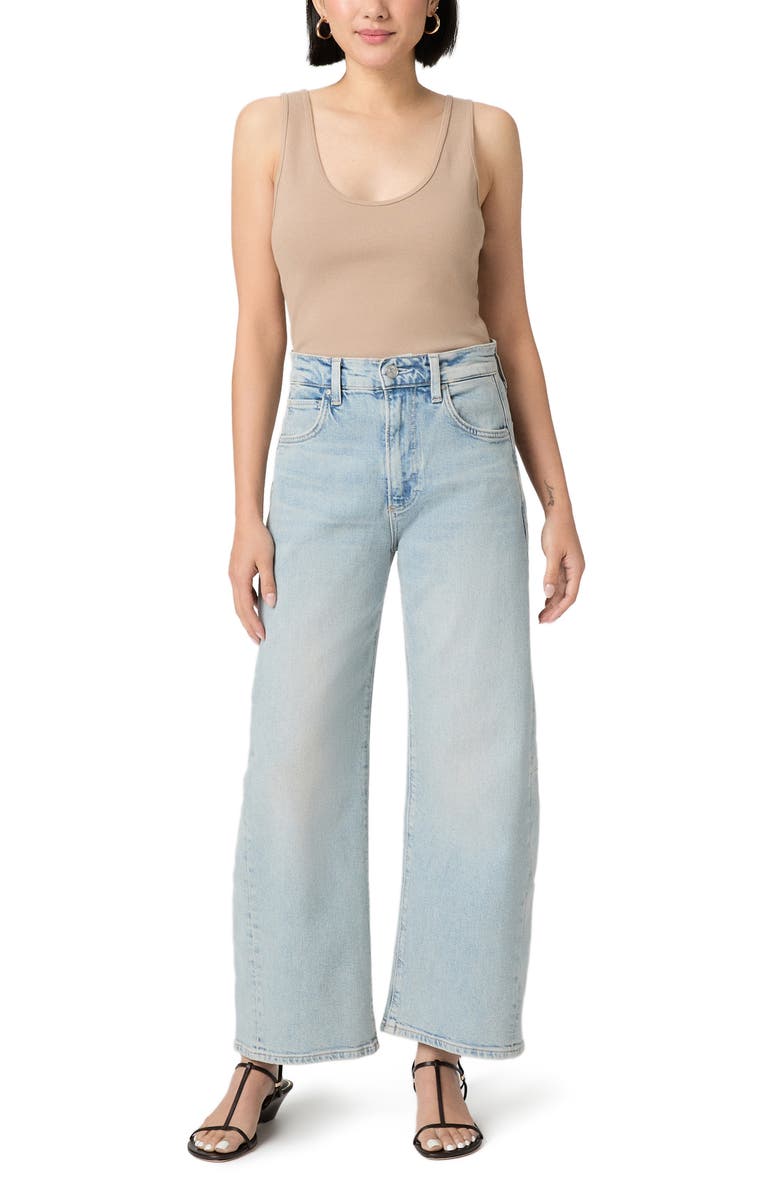 PAIGE Arellia High Waist Skimmer Barrel Jeans, Alternate, color, Marvista