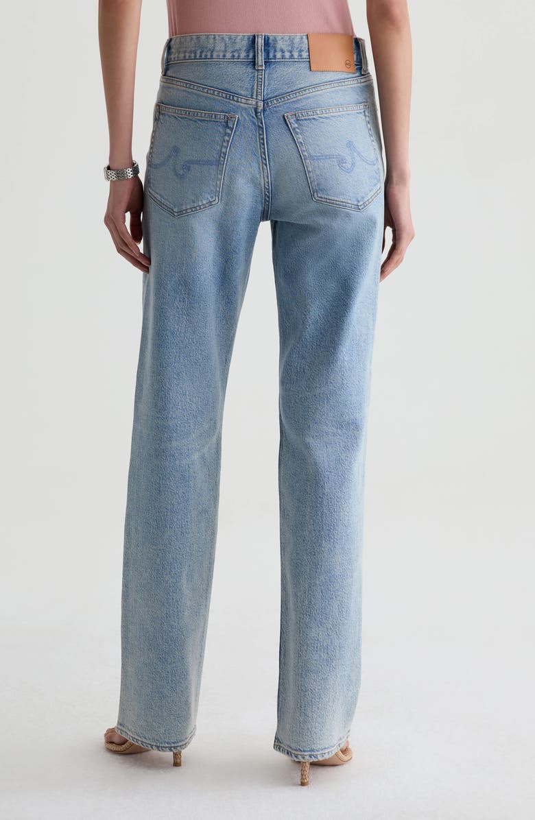 AG Sydney High Waist Relaxed Straight Leg Jeans, Alternate, color, Highway 29