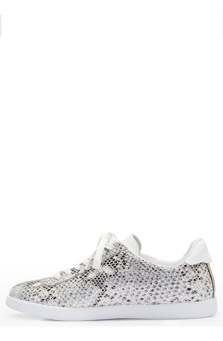 PAIGE Amy Snakeskin Embossed Sneaker, Alternate, color,
