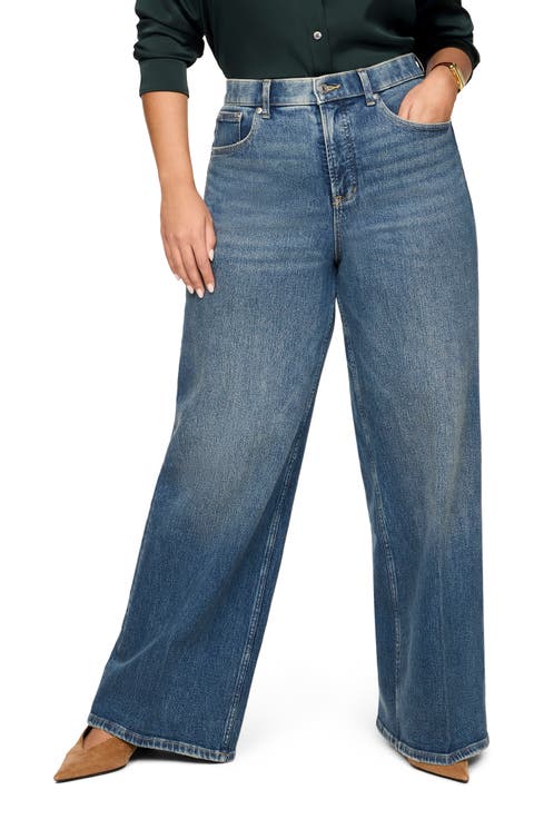 SPANXshape™ Authentic 360 High Waist Wide Leg Jeans