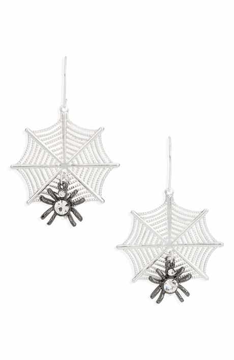 Leith Spiderweb Drop Earrings