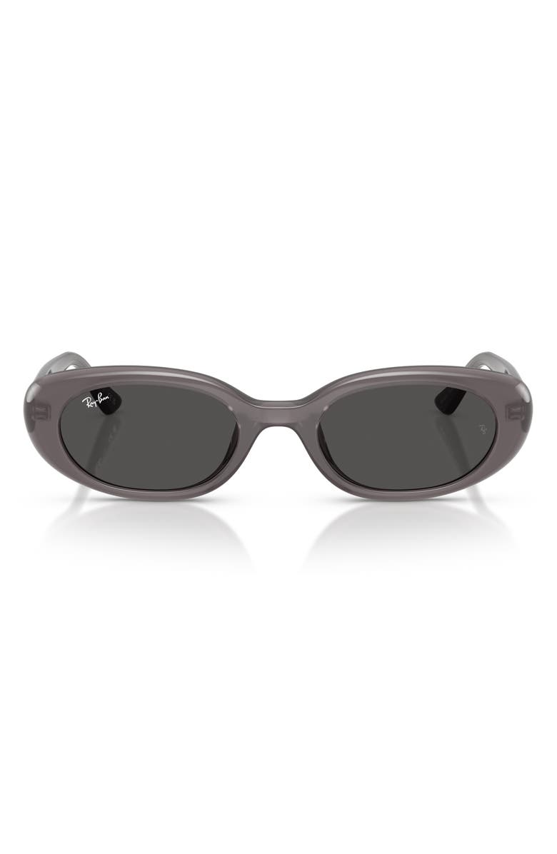 Ray-Ban 53mm Pillow Sunglasses, Main, color, Transparent Dark Grey